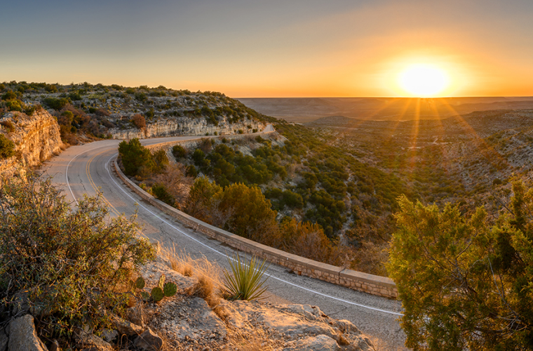 hill country sunset